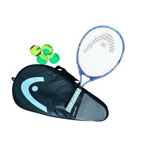 Head Ti Conquest Tennis Racquet 3 6/8 Grip Case And 4 Tennis Balls